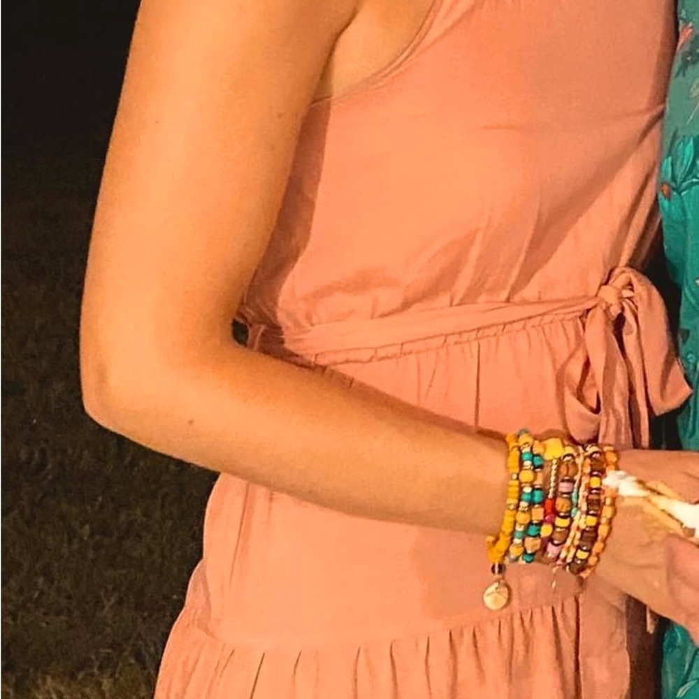 Peach dress